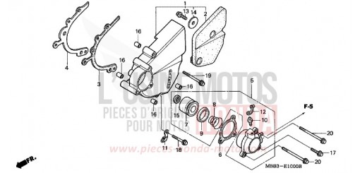 PANNEAU GAUCHE VTR1000FV de 1997